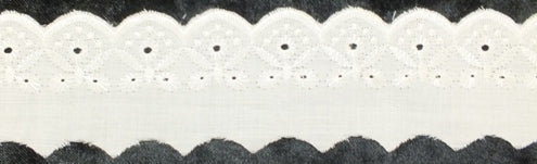 BRODERIE ANGLAISE CREAM LEAF