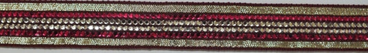 RUSSET SPARKLE TRIM 25mm