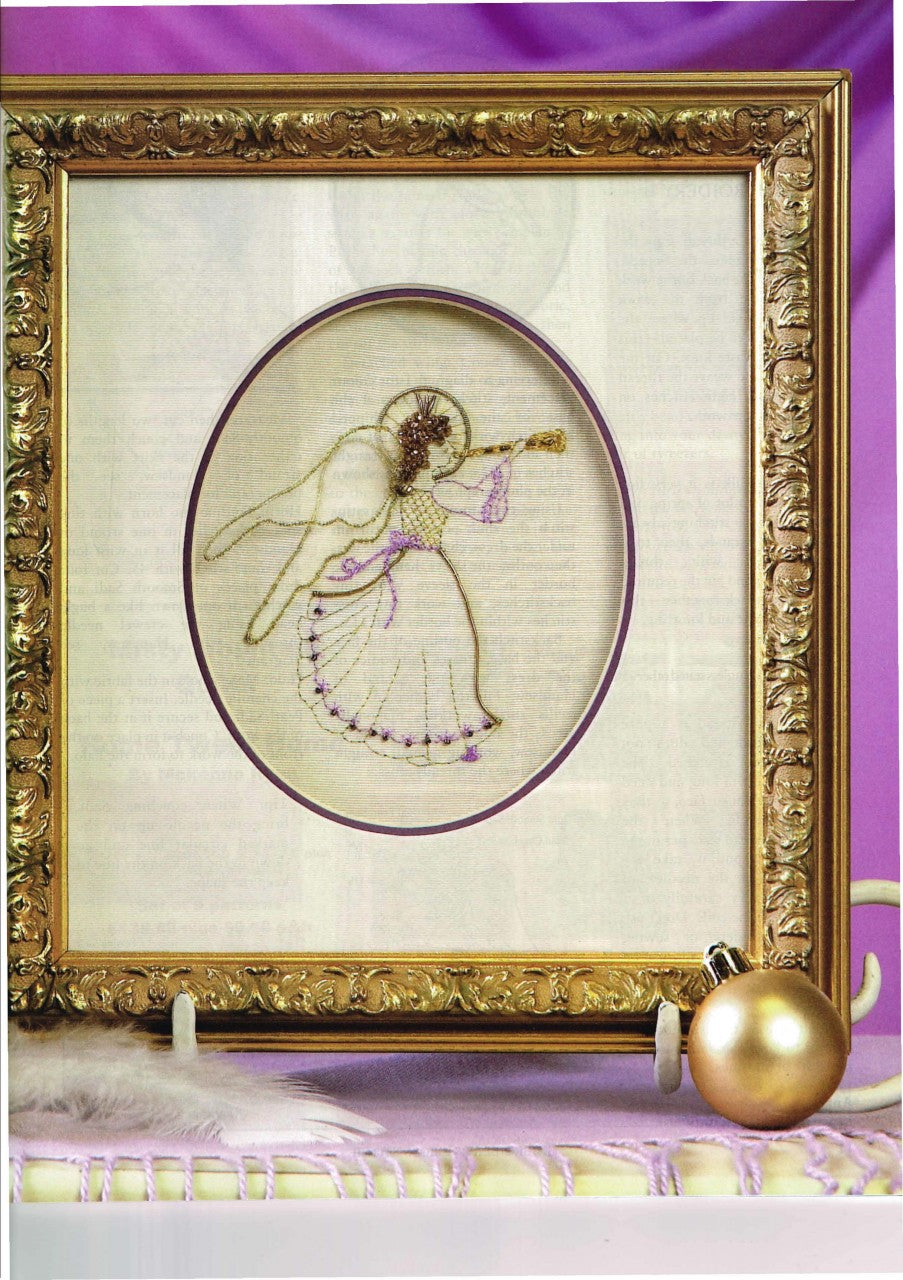 Purple Goldwork Angel