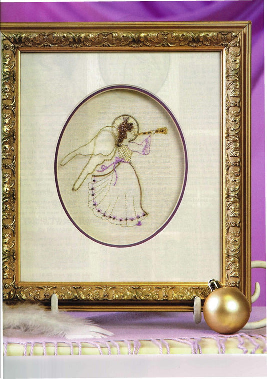Purple Goldwork Angel