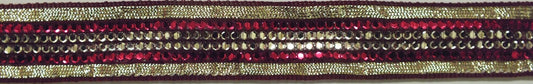 RUSSET SPARKLE TRIM 25mm