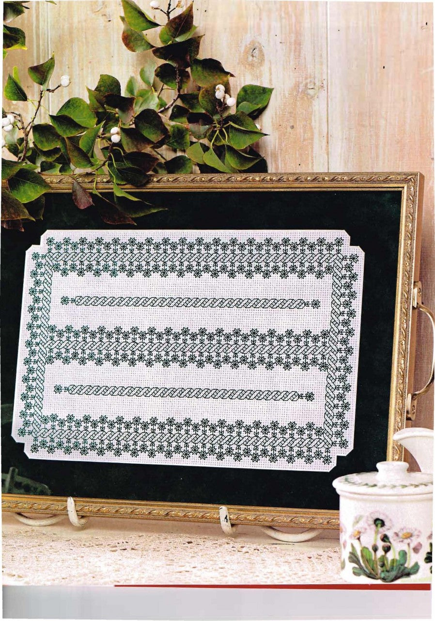 Blackwork Flowers with a twist