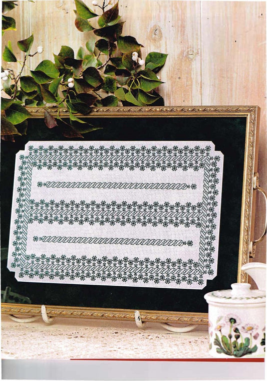 Blackwork Flowers with a twist