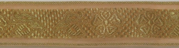 GOLDEN PINK STIFF RIBBON TRIM 45mm