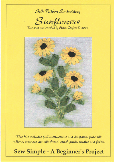 Sunflowers Silk Ribbon Kit