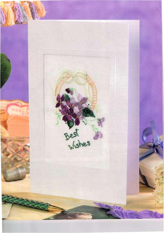 Violets Postcard Taetia McEwen