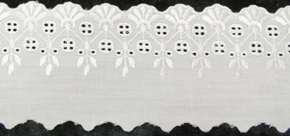 BRODERIE ANGLAISE HEADRESS 85MM