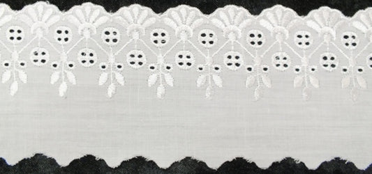BRODERIE ANGLAISE HEADRESS 85MM